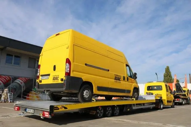 Abschleppwagen im Einsatz